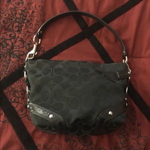 Mini Black Signature Coach Purse